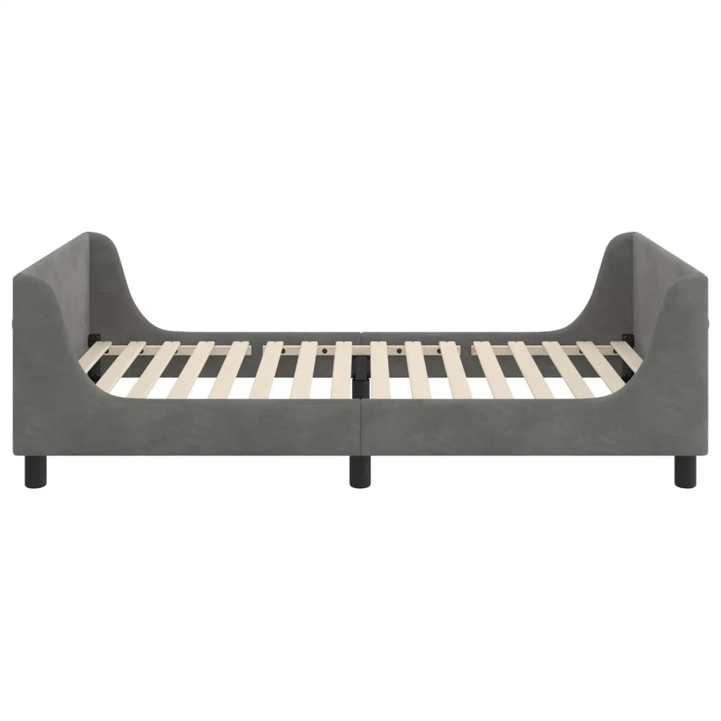 Struttura letto bambini con testata Grigio Scuro 90 x 190 cm 42010878