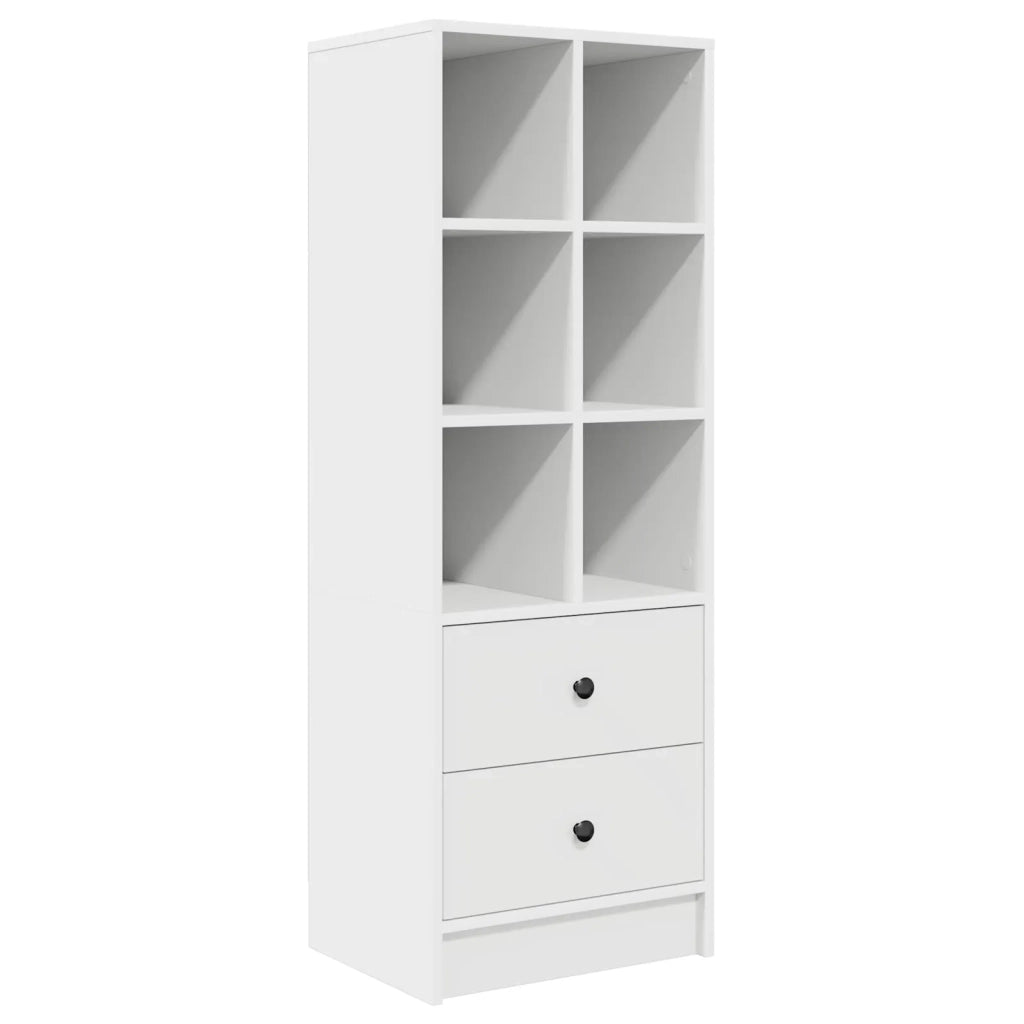 Scrivania con cassetto con lo scaffale 2 pcs Bianco 3337297