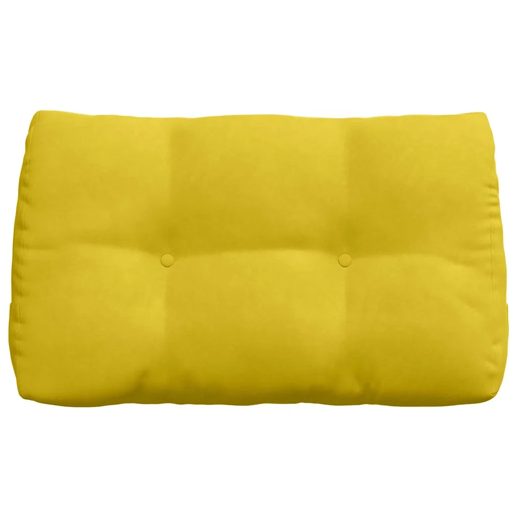 Cuscino per Schiena Giallo 80 x 24 x 50 cm Velluto 42014436
