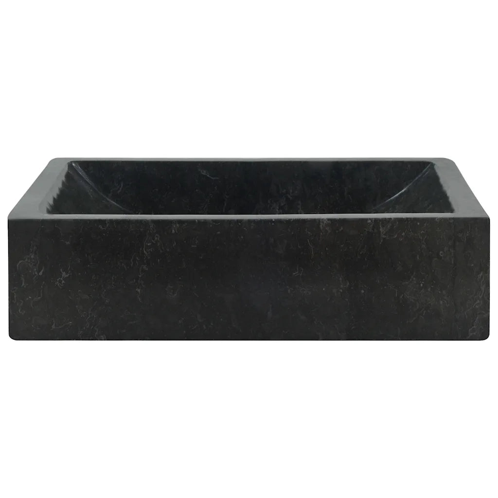 Lavello 45x30x12 cm Marmo Lucido Nero 142772