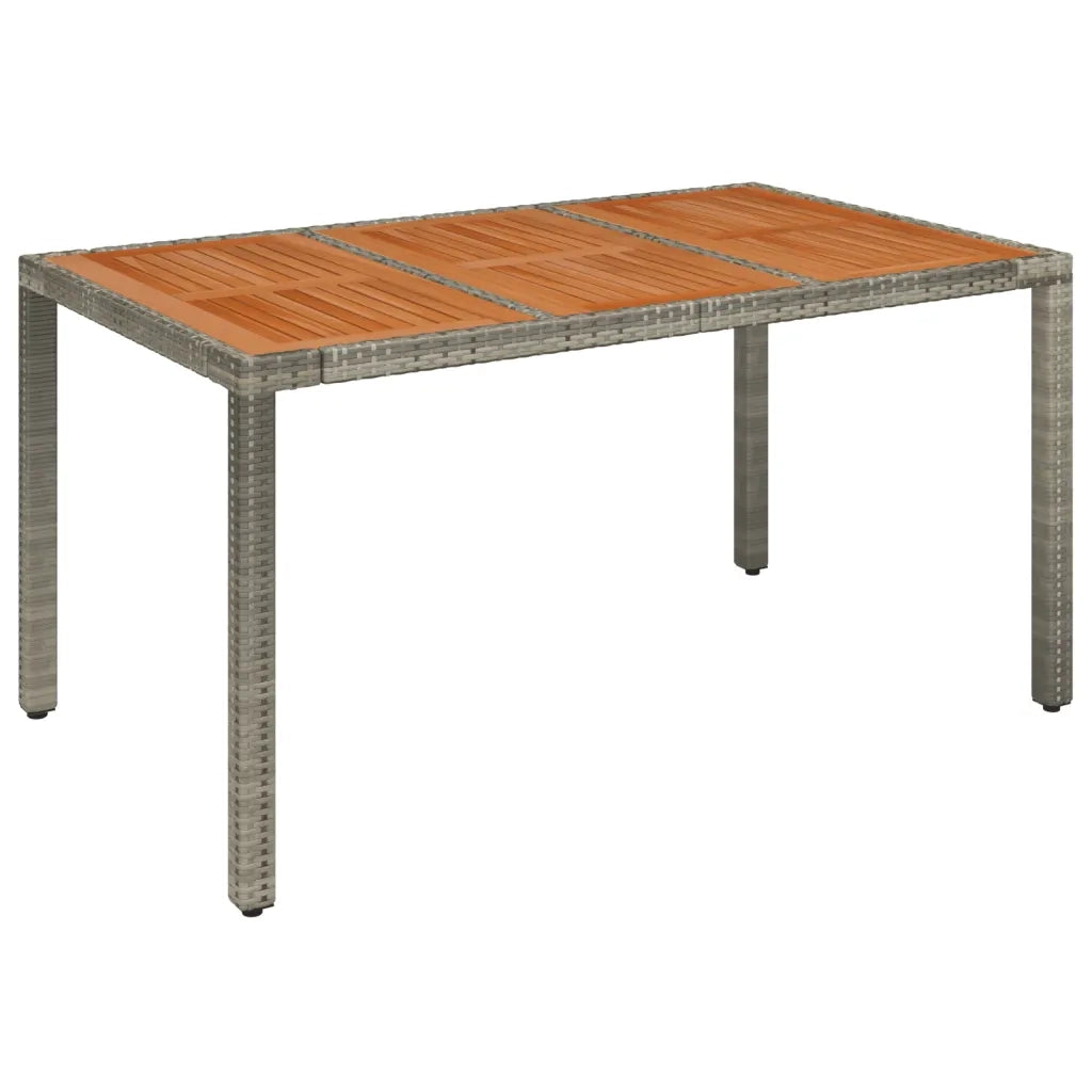 Set da Pranzo da Giardino 5 pz con Cuscini in Polyrattan Grigio 3213346