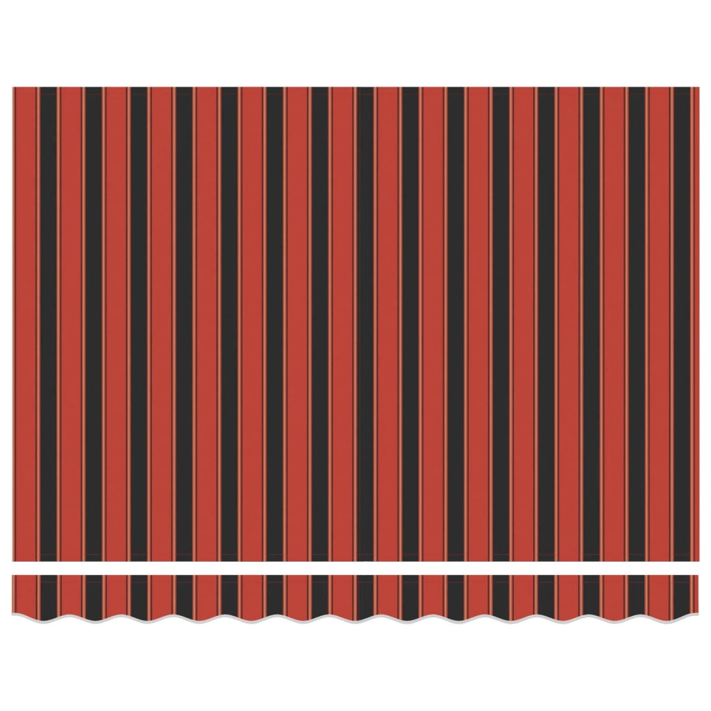 Tenda retrattile Rosso e Nero 350 x 250 x 165 cm 3330236
