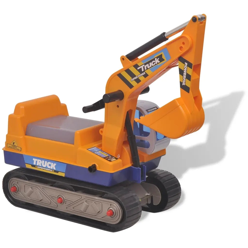Escavatore Cavalcabile in Plastica Giallo 100089