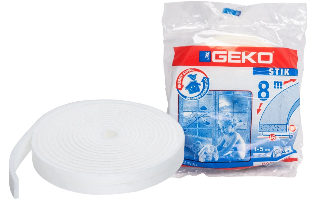 PARAFREDDO IN SPUGNA GEKO bianco  mm. 15 x mt. 4