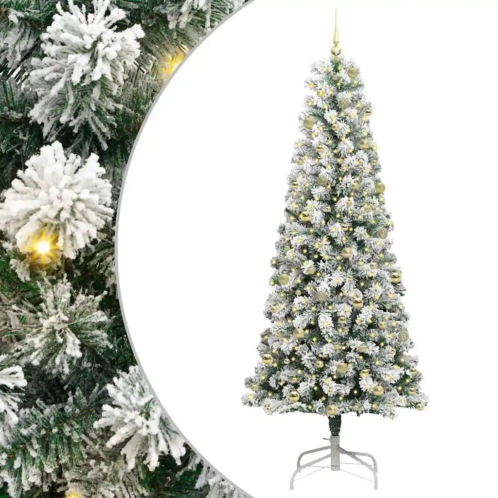 Albero di Natale Artificiale con Rami Pieghevoli 240 cm