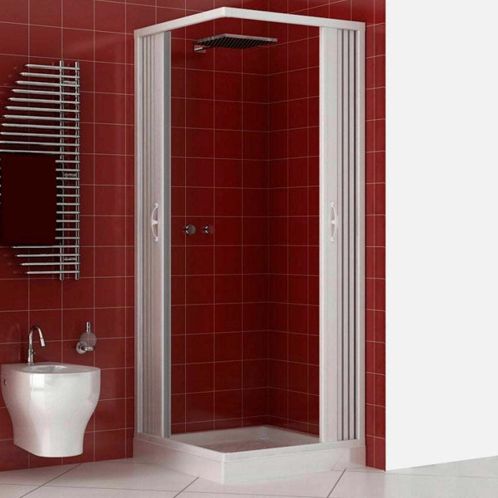 Box doccia Luna 70x120 cm in pvc apertura soffietto centrale