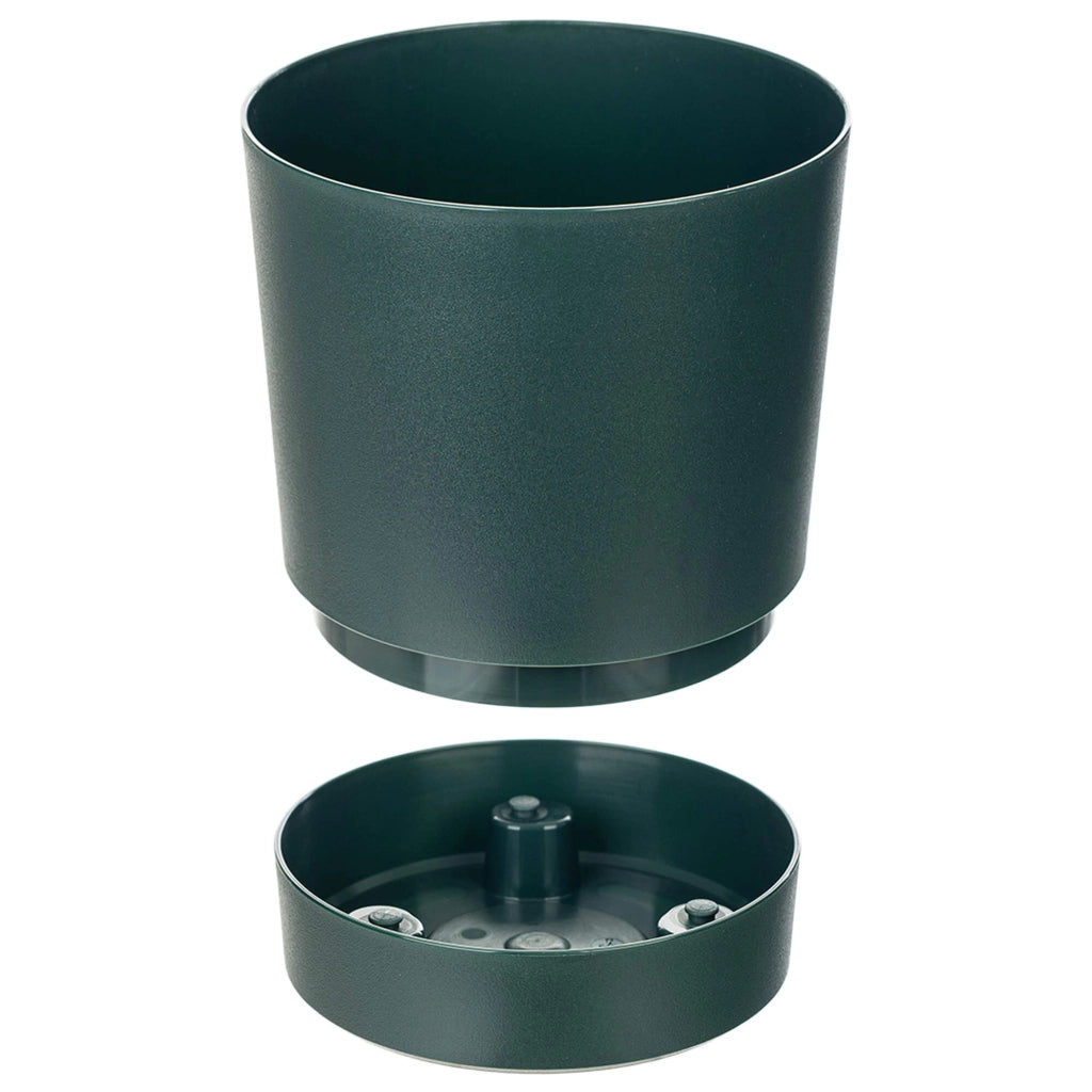 Vaso da fiori KADAX con supporto, rotondo, in plastica, 14,5 cm