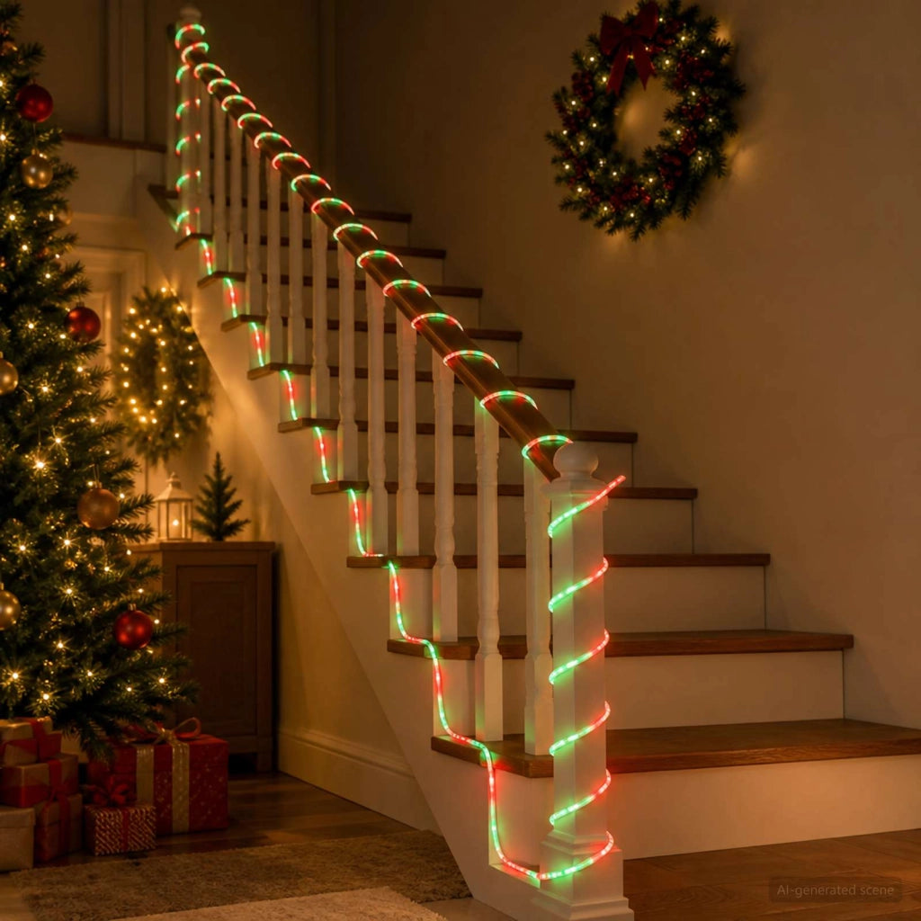 Tubo luminoso LED di Natale 480 LED Rosso, Verde 20 m 42050448