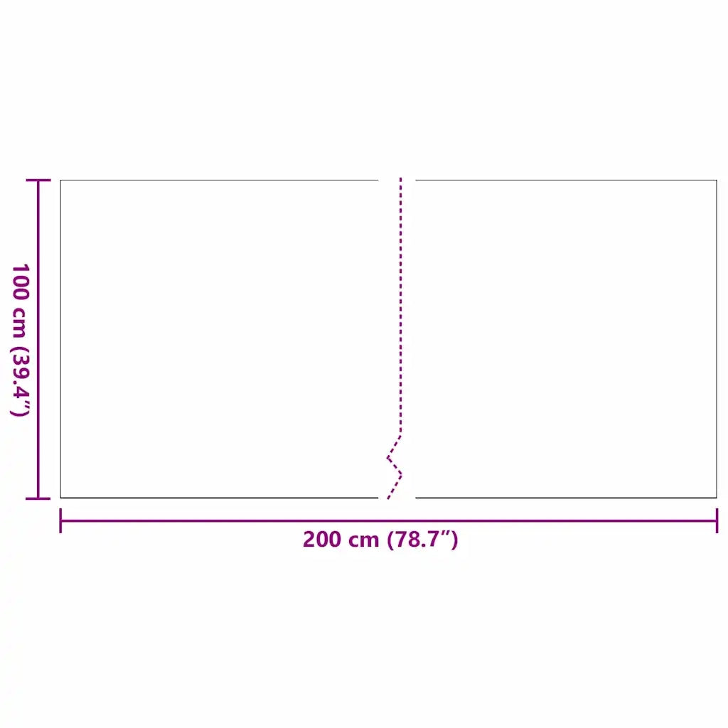 Erba artificiale 200 x 100 x 4 cm PP e PE 42006440