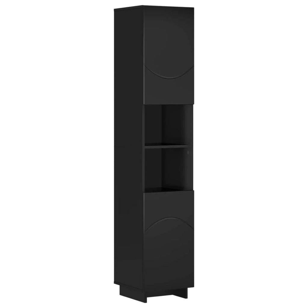 Set mobili da bagno 3 pz Nero Legno ingegnerizzato 3433047