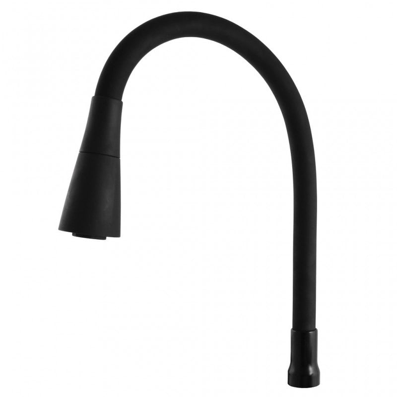 Miscelatore flessibile per lavello SEINA in memory foam in ottone nero