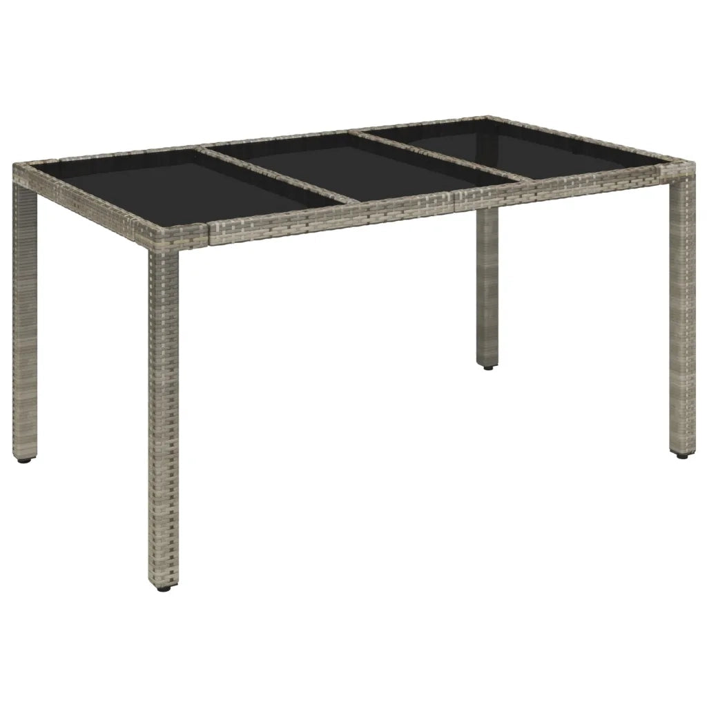 Set da Pranzo da Giardino 7 pz con Cuscini in Polyrattan Grigio 3213329
