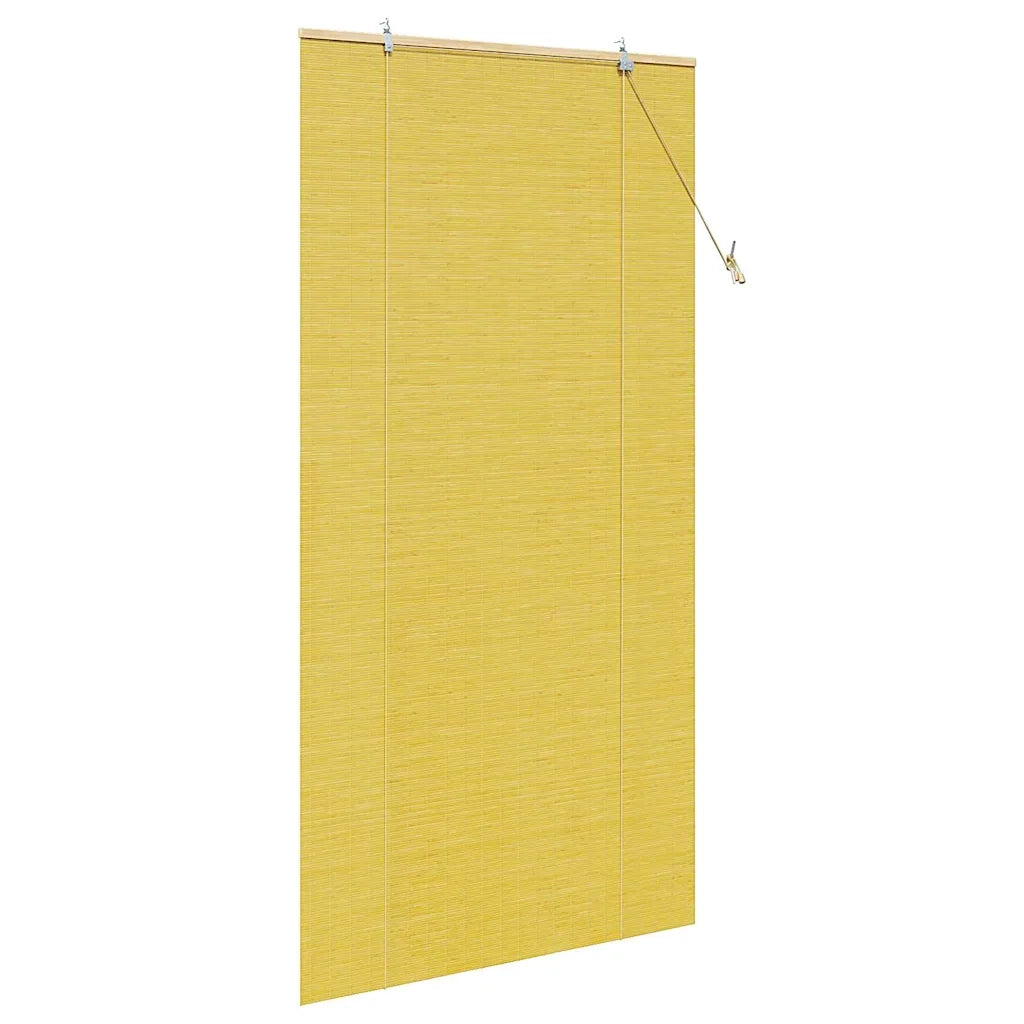 Tenda a rullo Giallo 100 x 220 cm Bambù 42006869