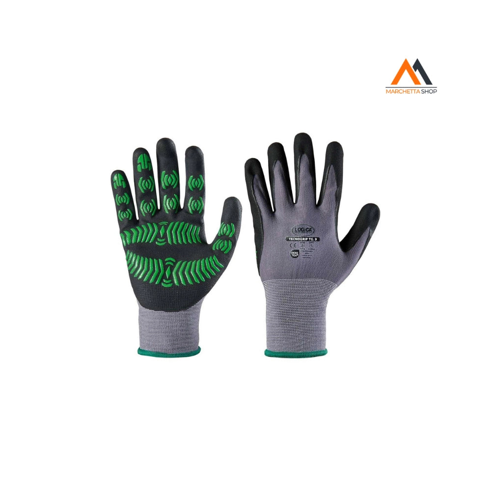 GUANTO NYLON/SPANDEX SPALMATO SCHIUMA NITRILE COLORE: VERDE, TAGLIA: 10