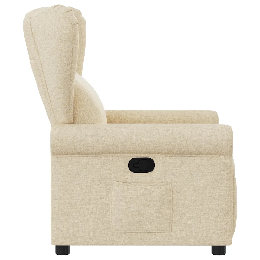Poltrona Reclinabile in Tessuto Crema 4015664