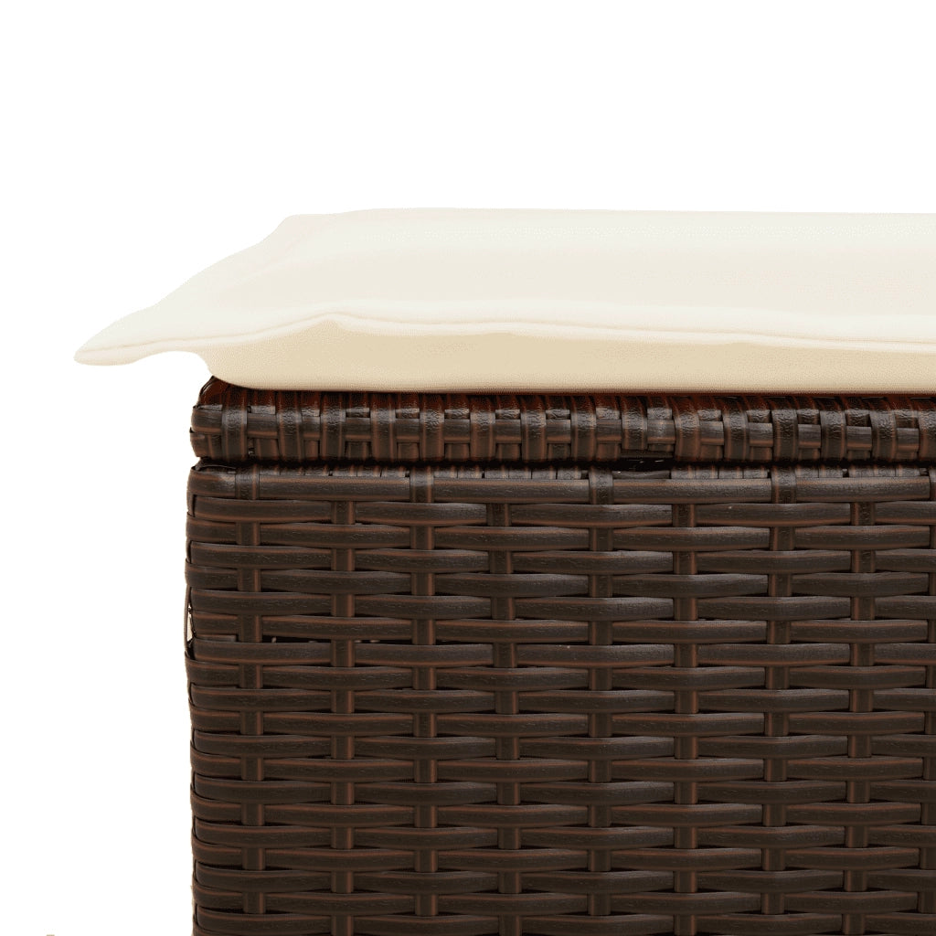 Set Divano da Giardino 6 pz con Cuscini Marrone in Polyrattan 3252920