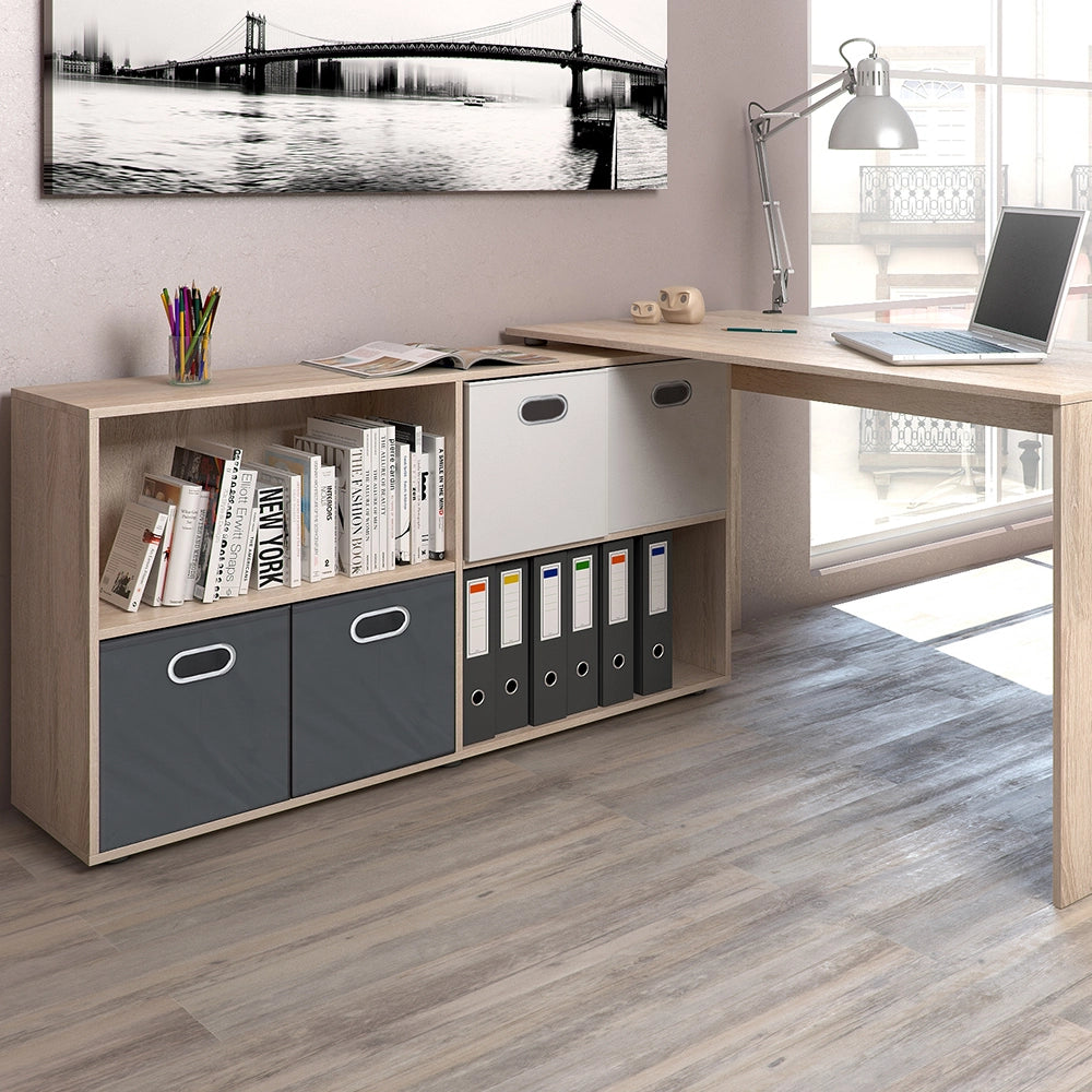 Vicco Scrivania angolare Sonoma 137 x 60 cm