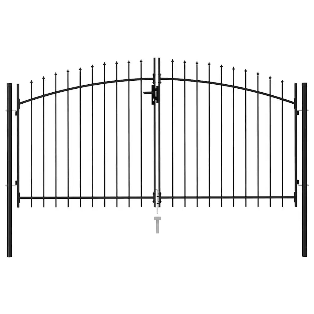 Cancello recinzione Woerden Doppia porta punta 299,5x199,5 cm 146028