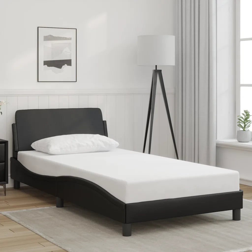 Giroletto Dover Nero 100x190 cm in Similpelle 373269