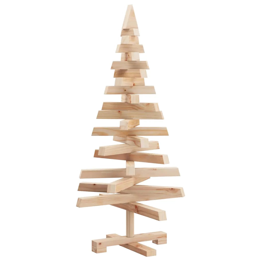 Alberi di Natale Naturale 90 cm Legno di pino massello 42016704