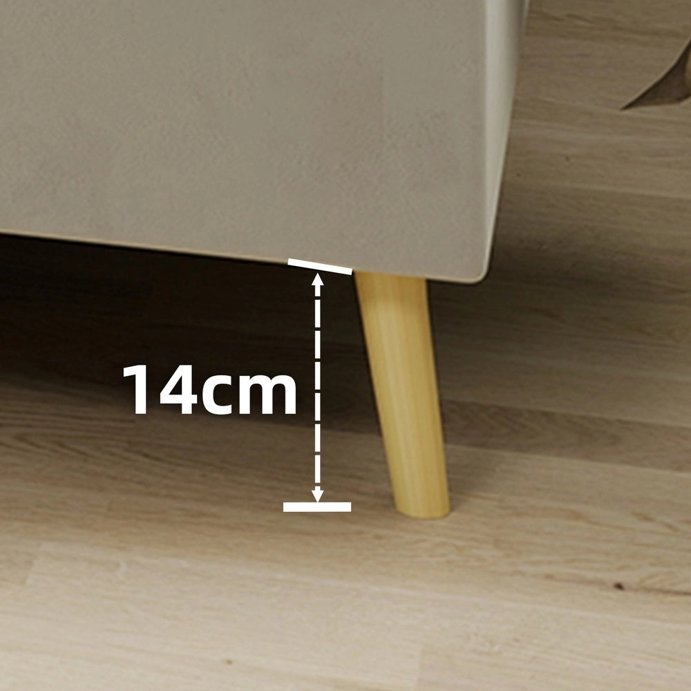 Letto Imbottito in Velluto ¨C Xylo ¨C Beige 160x200