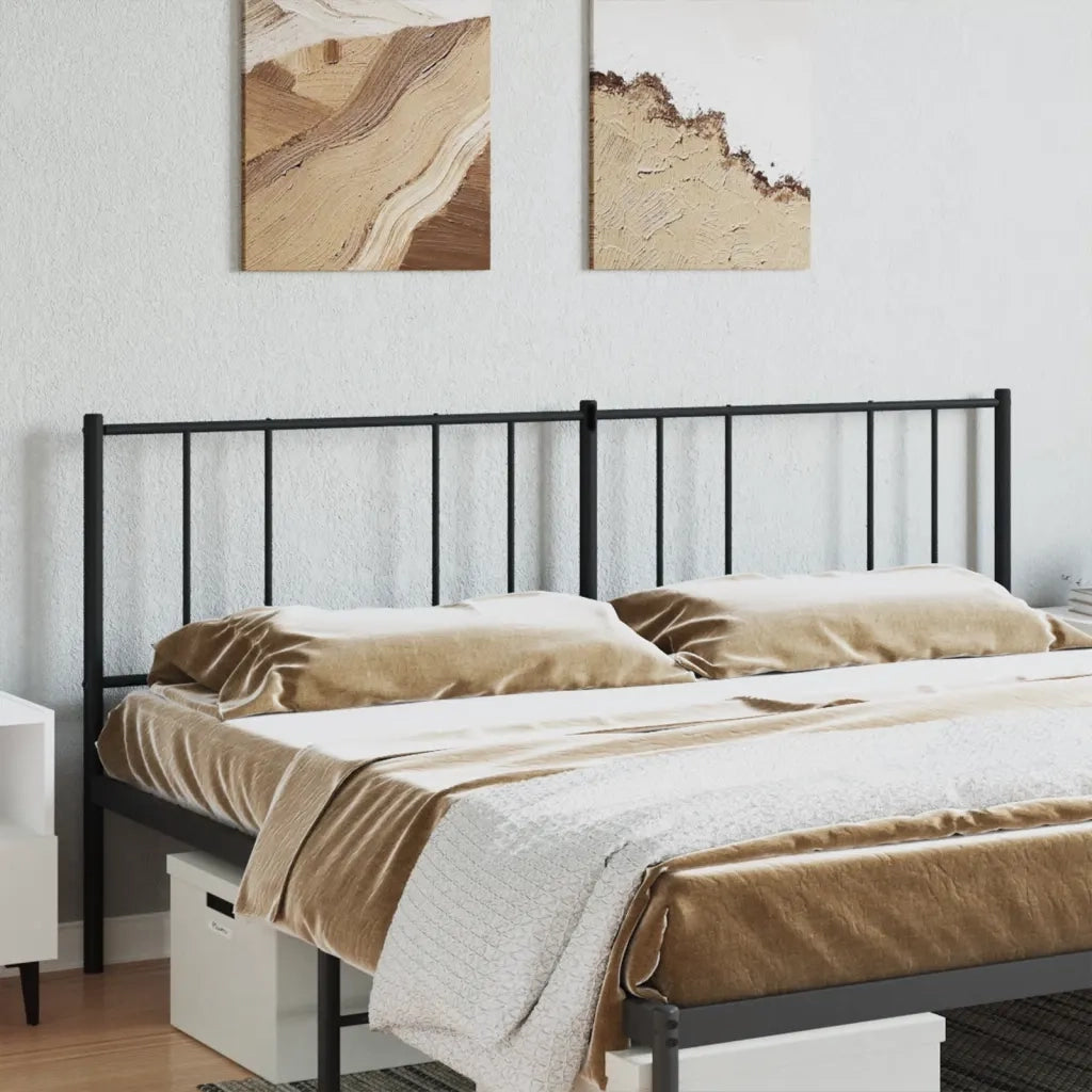 Testiera di Ricambio in Metallo Nero 200 cm 352518