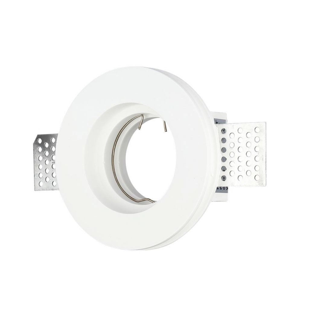 Porta faretto da incasso GU10 MASSIONE GYPSUM BIANCO