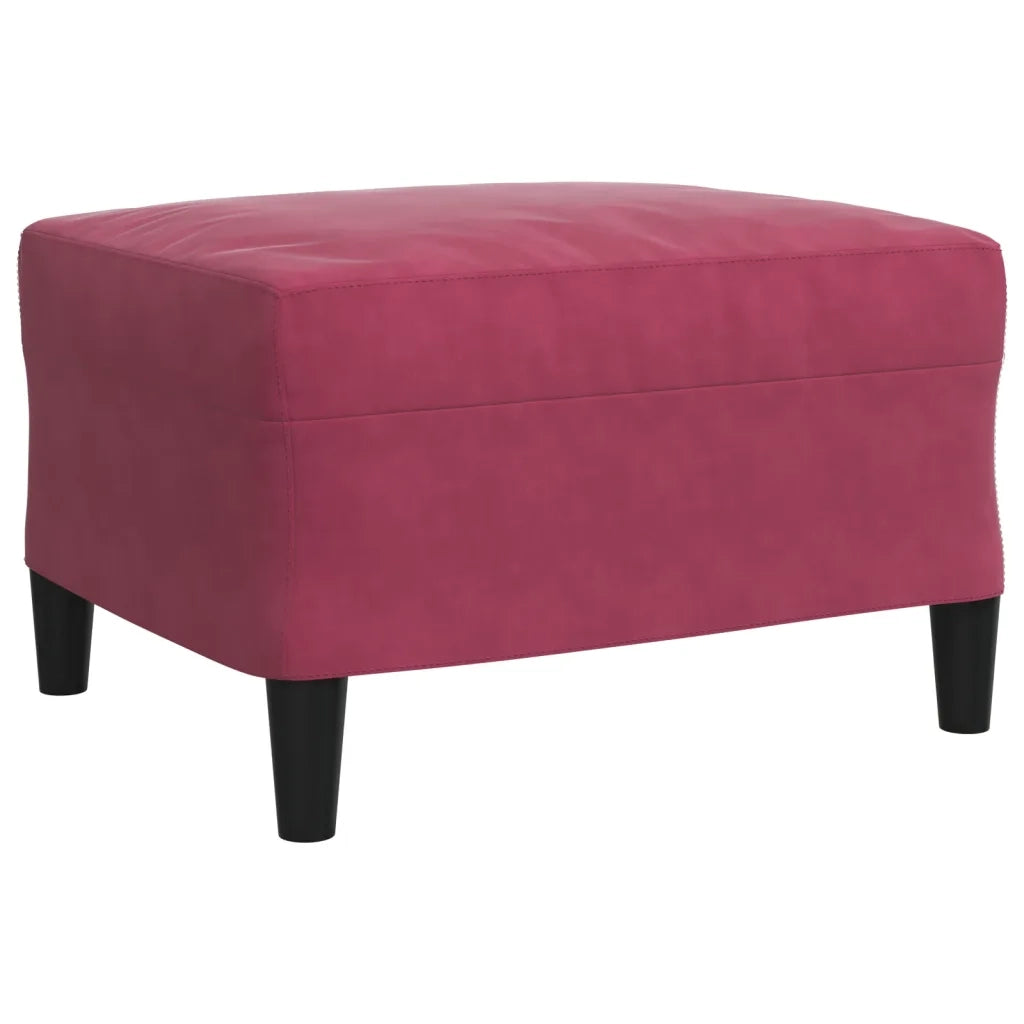 Set di Divani 4 pz con Cuscini Rosso Vino in Velluto 3278365