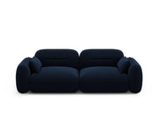Cosmopolitan Design - Divano modulare "Sydney" 3 posti in velluto blu reale 