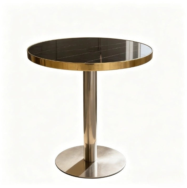 TAVOLINO Rotondo 75 x 71 x 23 cm Nero MDF