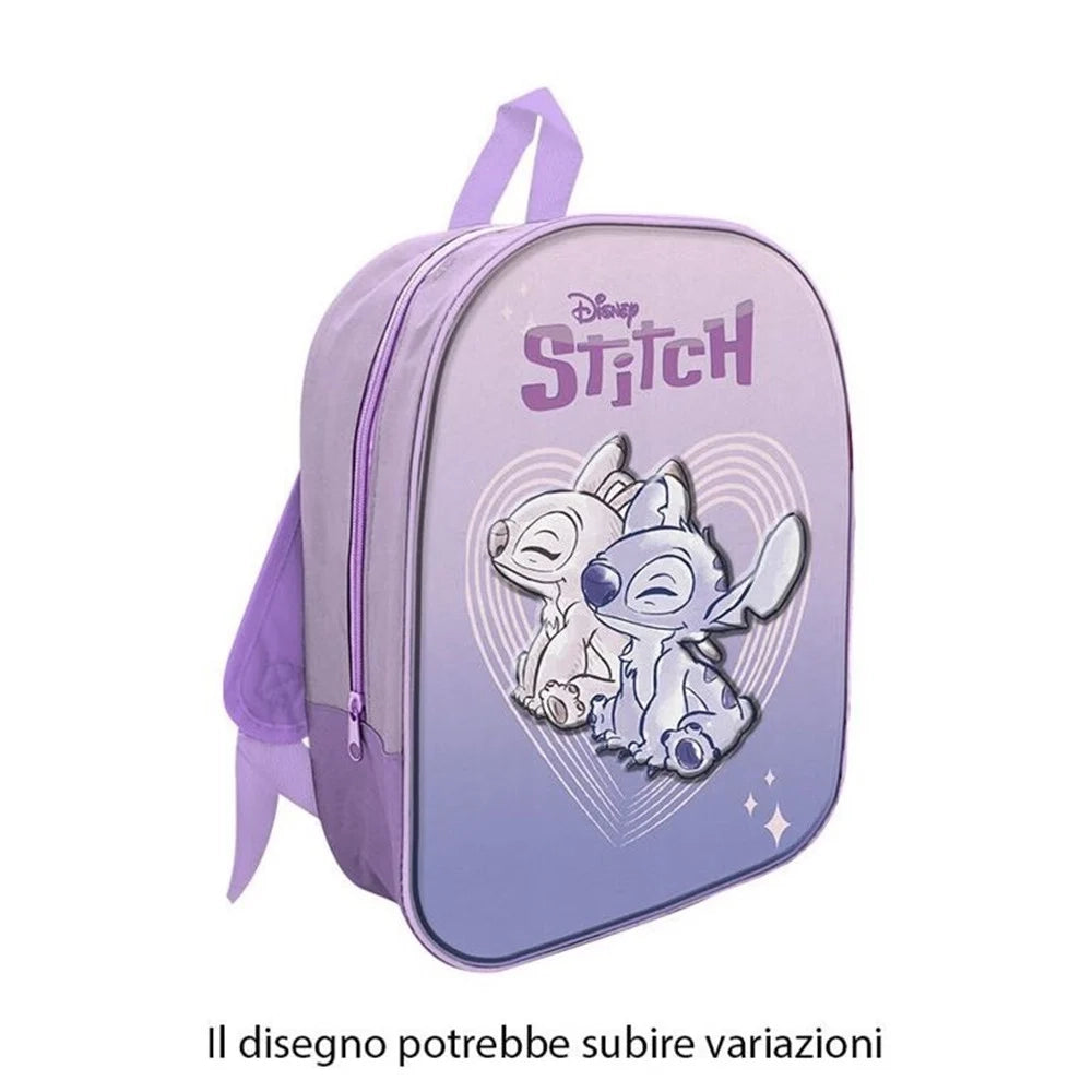 Trade Shop - Zaino Zainetto 3d Per Asilo Bambini Stitch E Angel Tempo Libero Scuola Viaggio 674204a -
