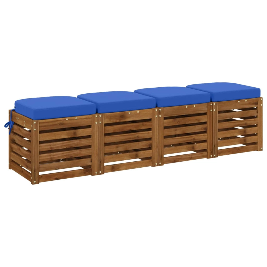 Cuscini per sedile a 4 pezzi SOEST 4 pz 100% Poliestere 945256
