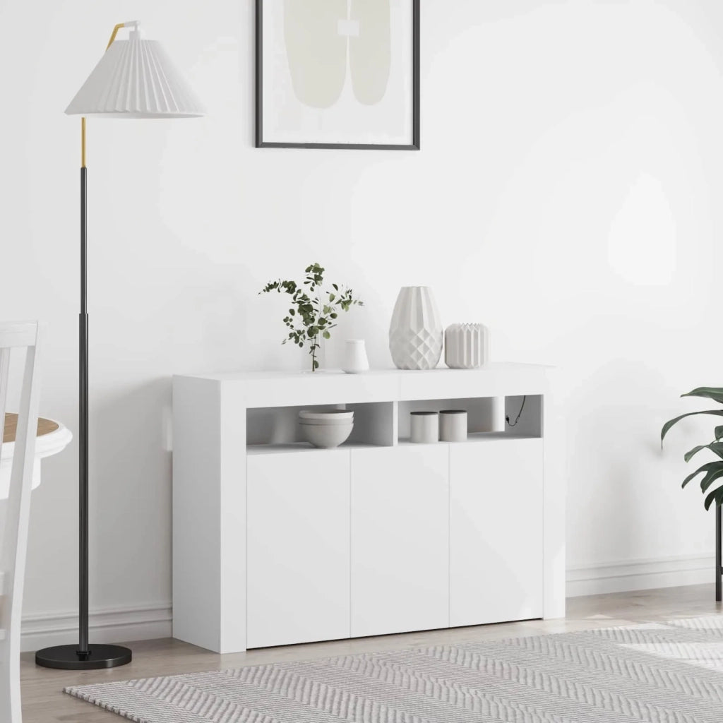 Credenza Bianco 116 x 30 x 75 cm Legno ingegnerizzato 3333876