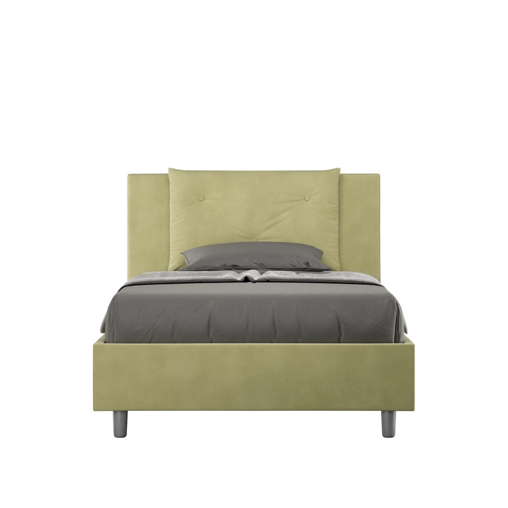 Letto 1 Piazza e Mezzo 110x210 cm con Rete Appia Tè Verde