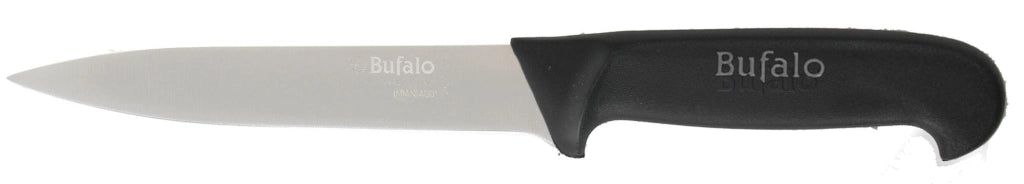 Set Coltelli 8 Pezzi Multiuso con Fodero Bufalo Kit Pro Manico Nero