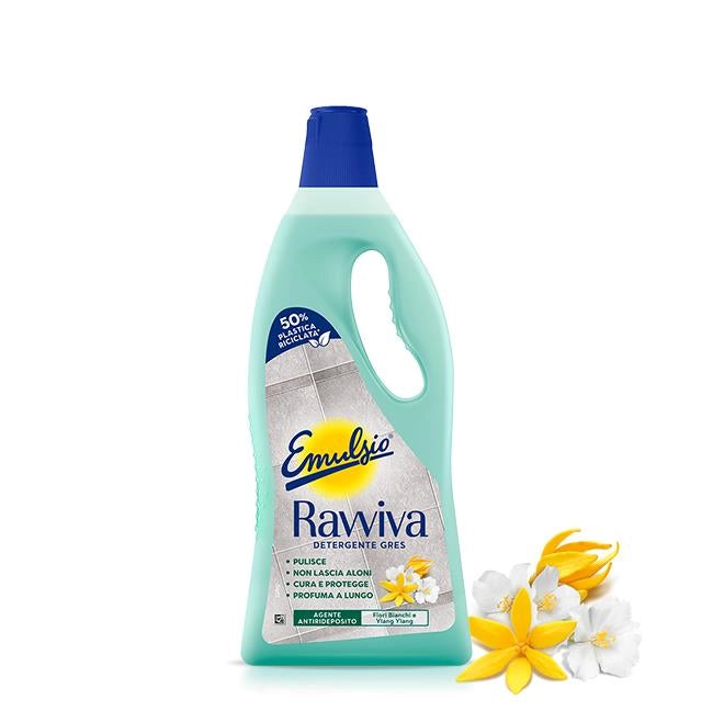 SET 3 EMULSIO DETERSIVO LIQUIDO PAVIMENTI 1LT RAVVIVA GRES