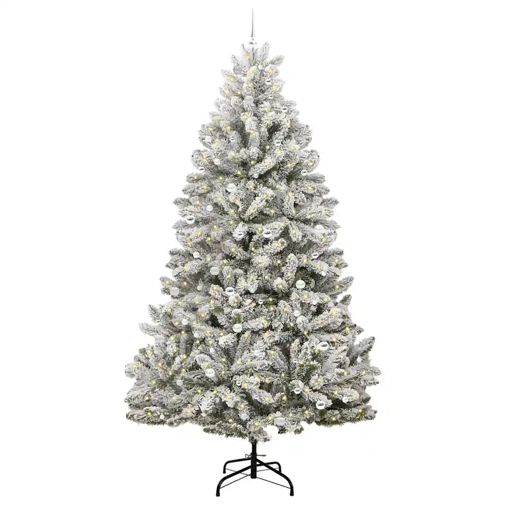 Albero di Natale artificiale con 300 LED Verde e Bianco 300 cm
