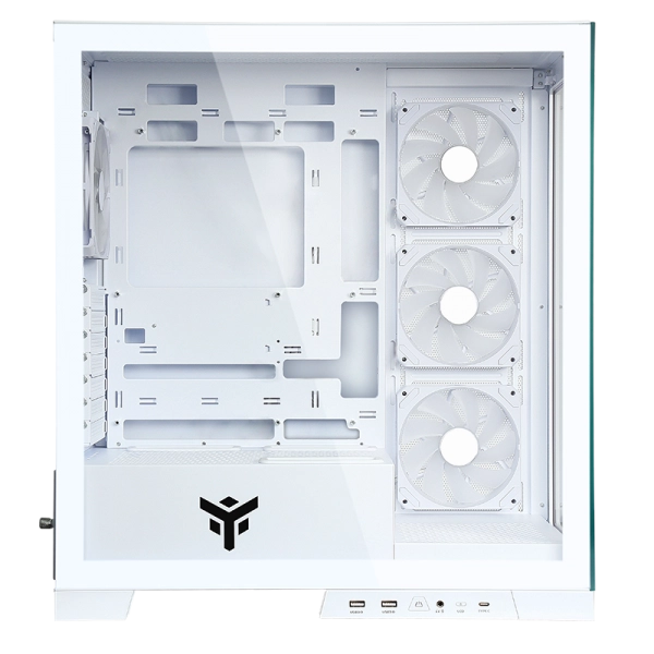 ITEK CASE SHOWBUI 45W - GAMING  TOWER, ATX, 4X12CM ARGB FAN,  2XUSB3, TYPE-C, SIDE  FRONT  PANEL TE