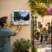 Convex Rectangular Traffic Mirror 40x60 Cm With Reflectors