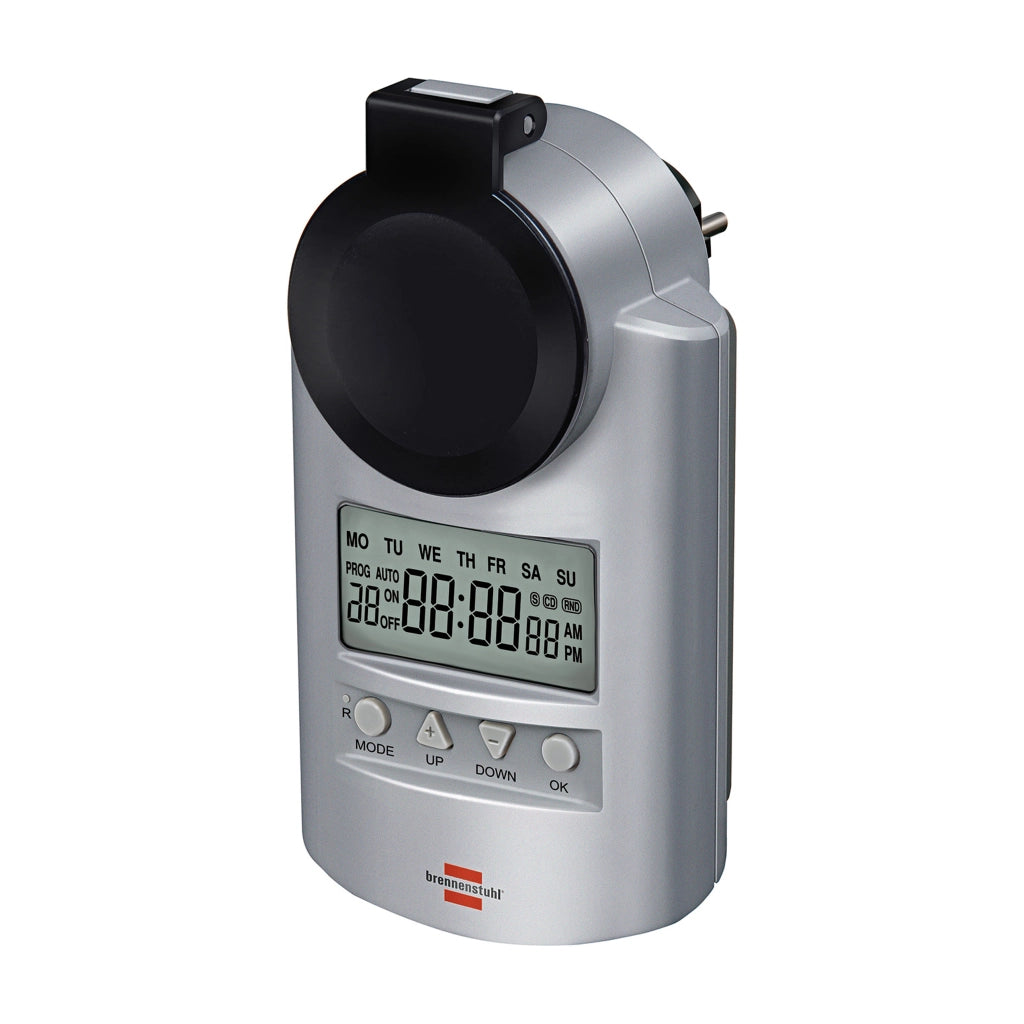 Timer Settimanale DT IP44 Programmatore Digitale da Presa per Esterni