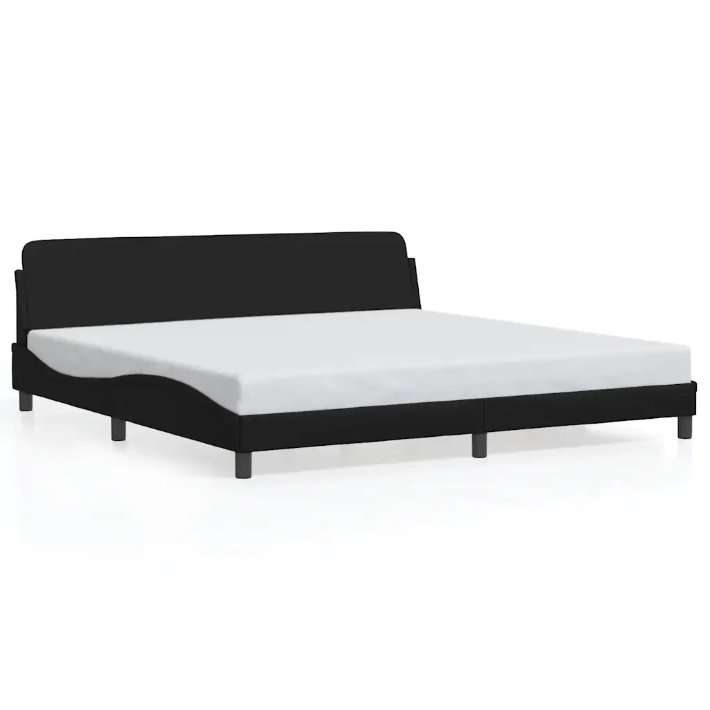 Giroletto Dover Nero 193x203 cm in Similpelle 373301