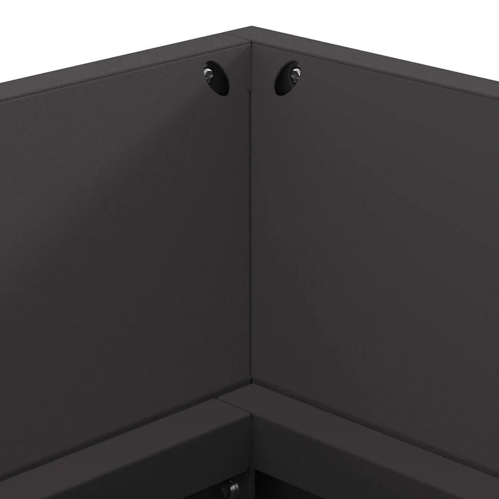 Focolare Nero 160 x 45 x 35 cm Acciaio