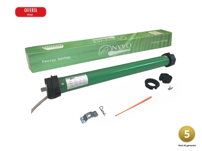 Motore tenda da sole 60 kg - 30 Nm RISPARMIO ENERGETICO Motori per tende da sole Rullo Ogiva 70 mm