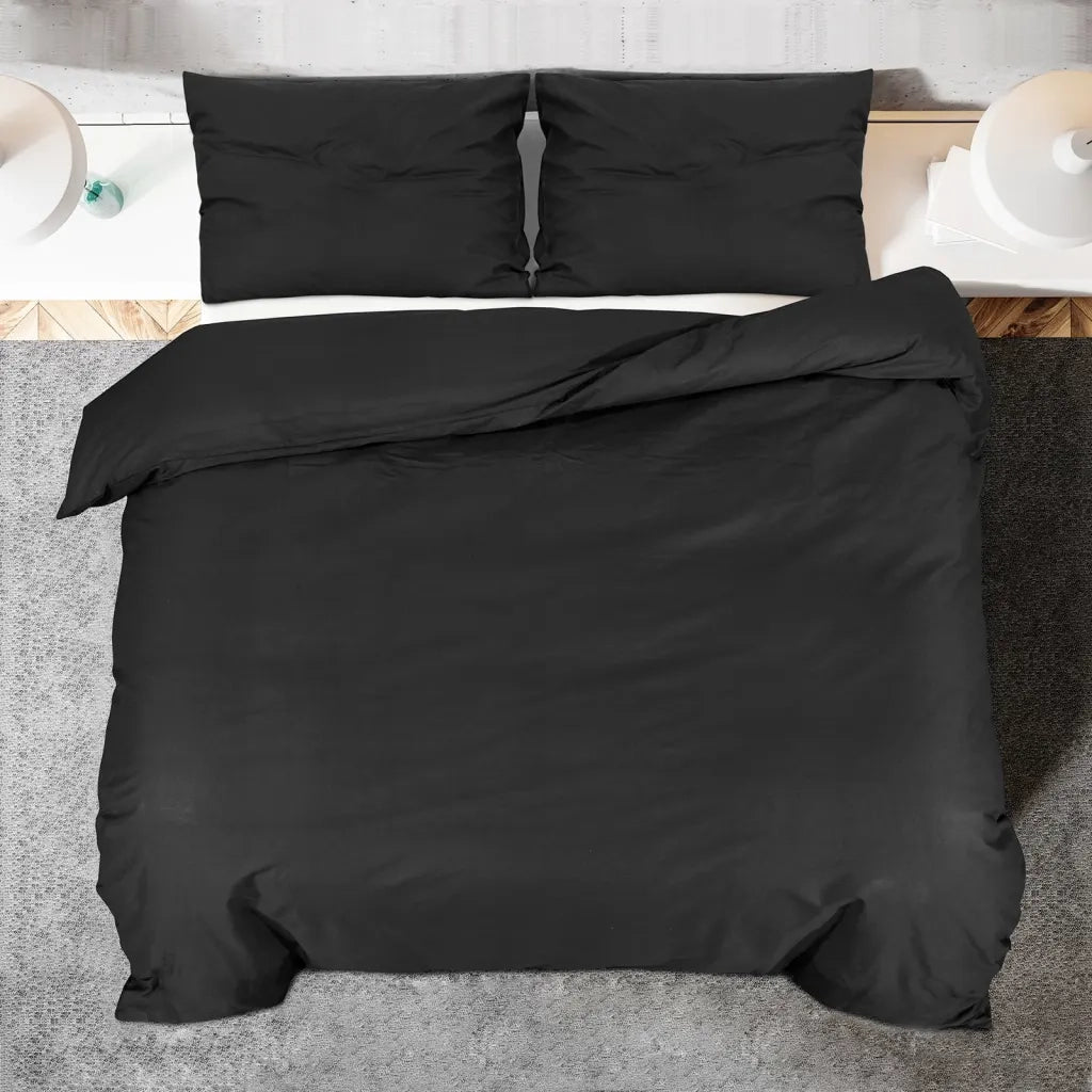 Set Copripiumino Nero 140x200 cm in Cotone 136113