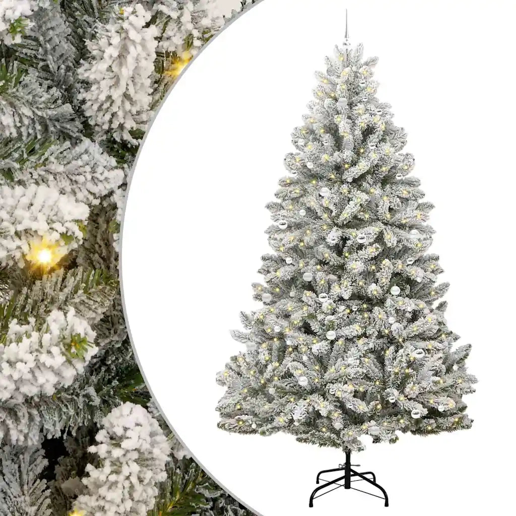 Albero di Natale artificiale con 300 LED Verde e Bianco 300 cm