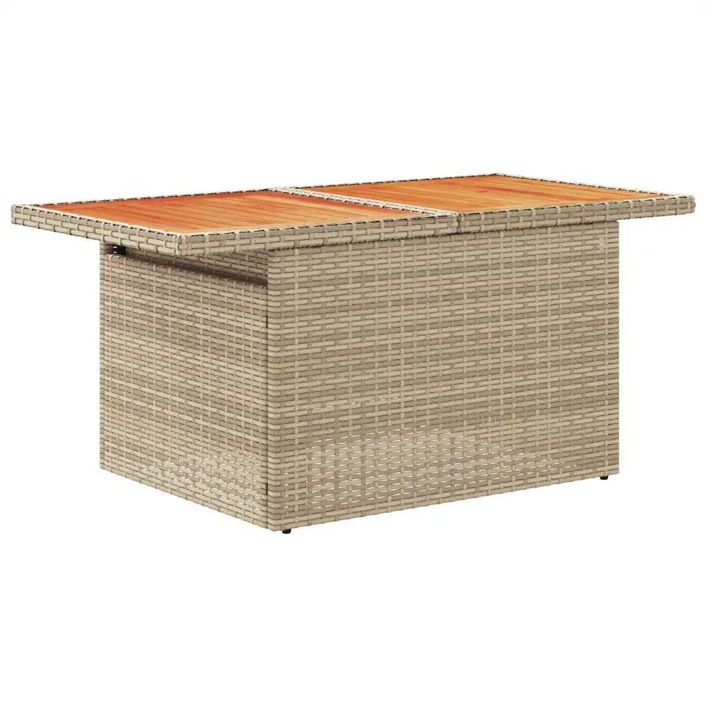 Set Divani da Giardino 7 pz con Cuscini Beige in Polyrattan 3327118
