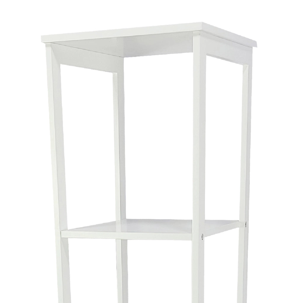 Adelaide - colonna multiuso con 1 anta e 2 ripiani - 30x30x156h cm bianco