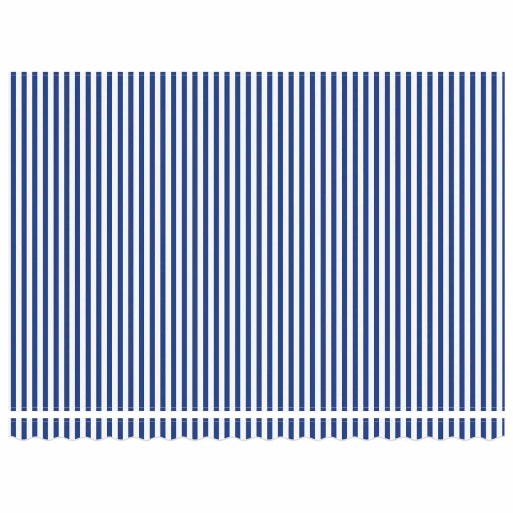 Tenda retrattile manuale Blu e Bianco 4 × 3,5 m 3420439