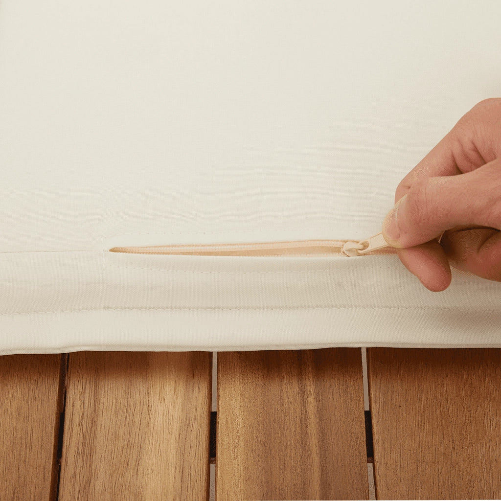 Set Divani da Giardino 11 pz con Cuscini Beige in Polyrattan 3217868