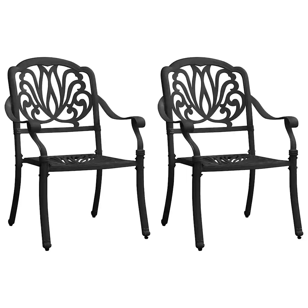 Set da Bistrot 3 pz in Alluminio Pressofuso Nero 3070578